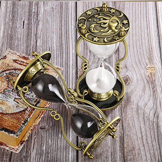 metal hourglass 60 minute sand timer