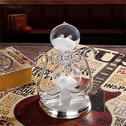 Silver Swan  Sand Timer 