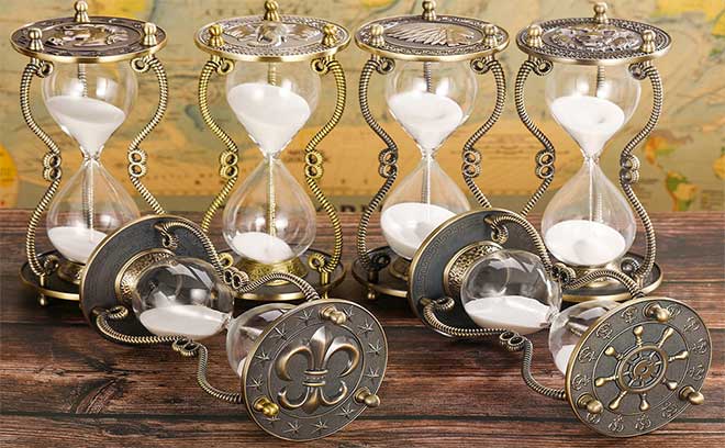 Nautical Brass  Sand Timer Antique Anchor Sand Clock