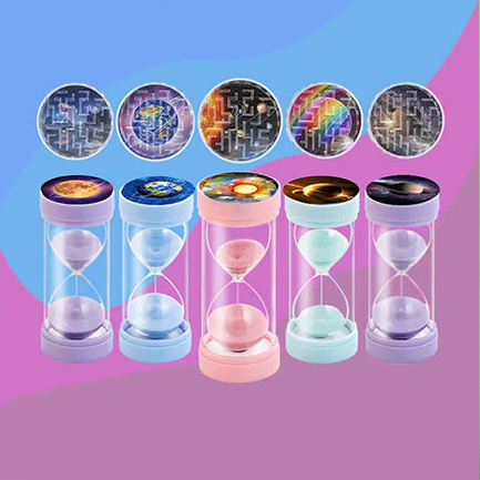 3D maze puzzle hourglass sand timer toys