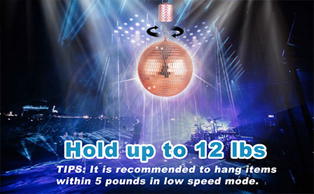 disco mirror ball twister wind spinner motor