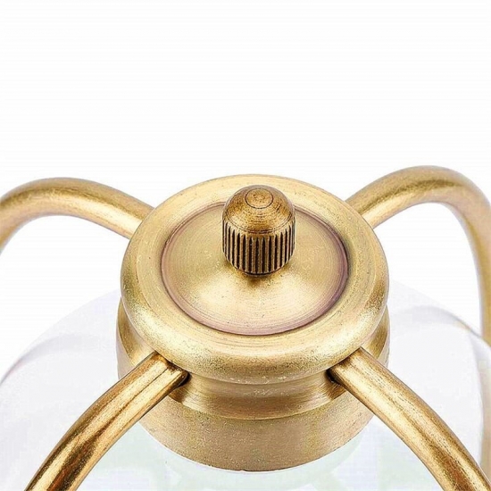 antique metal hourglass