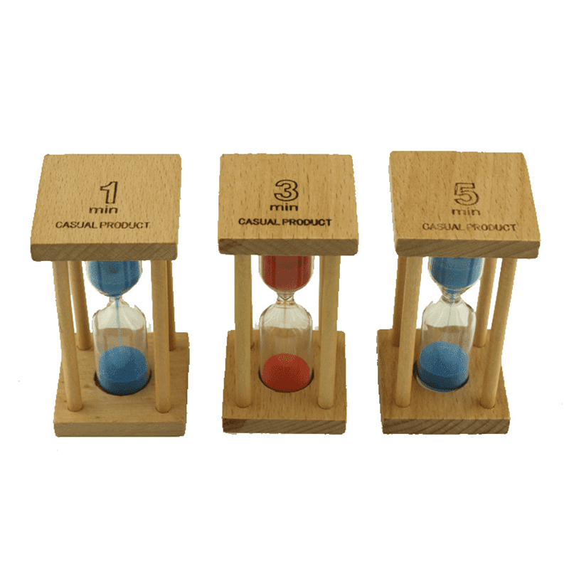 Wooden Sand Timer Clock