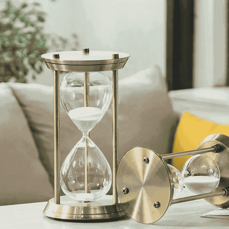 Metal Sand Timer for Home Decor