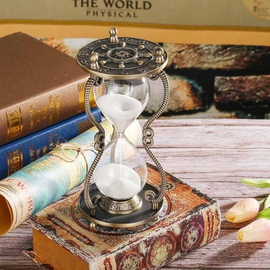 Vintage hourglass timer clock