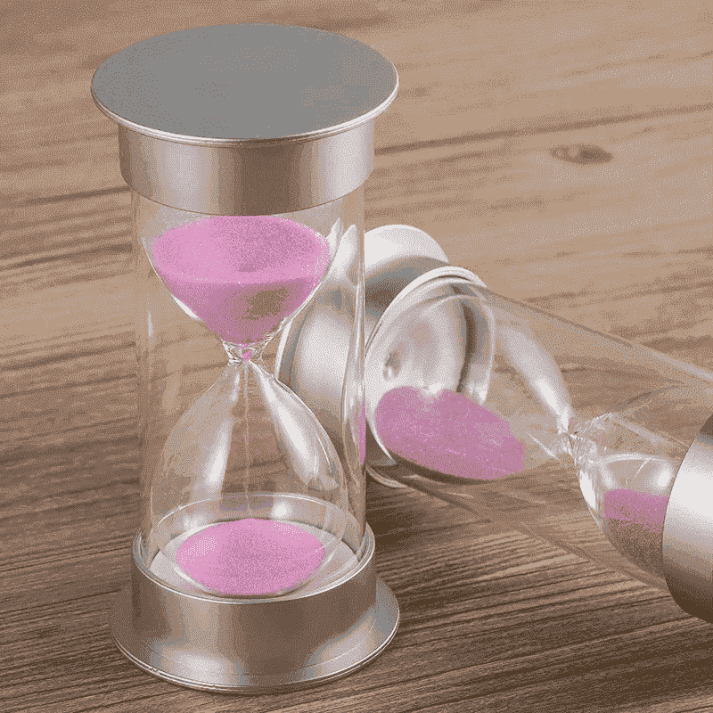 Decorative sand timer plastic