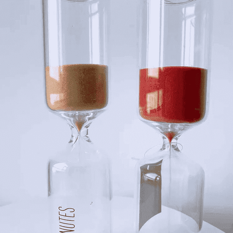 Glass sand clock