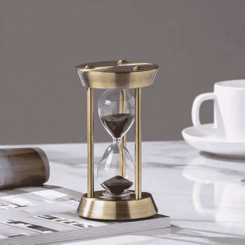 Sand clock timer for decor