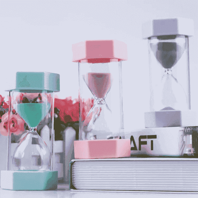 Sand hourglass timer plastic