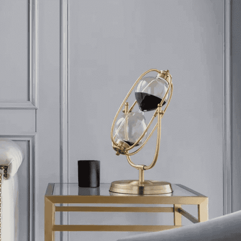 Hourglass timer gold