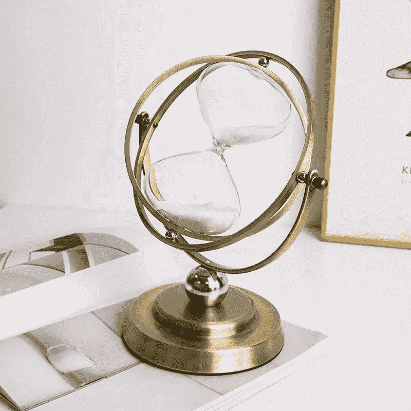 Decorative Vintage Metal Sand Timer 