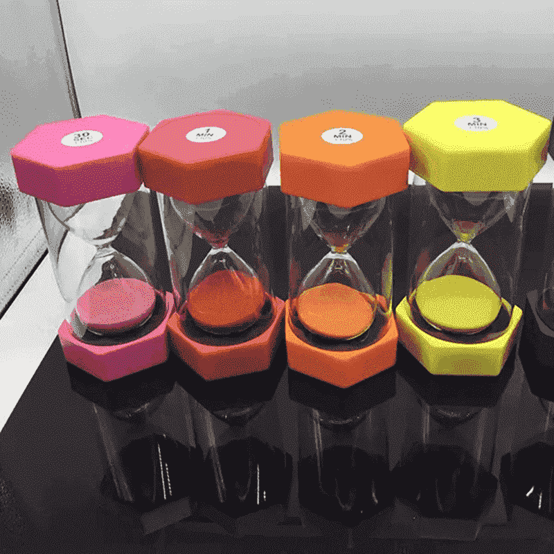Sand timer clock plastic