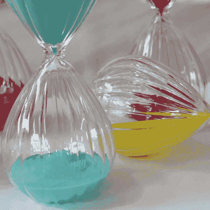 Transparent timer clock
