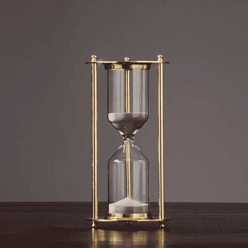 Sand timer for desk