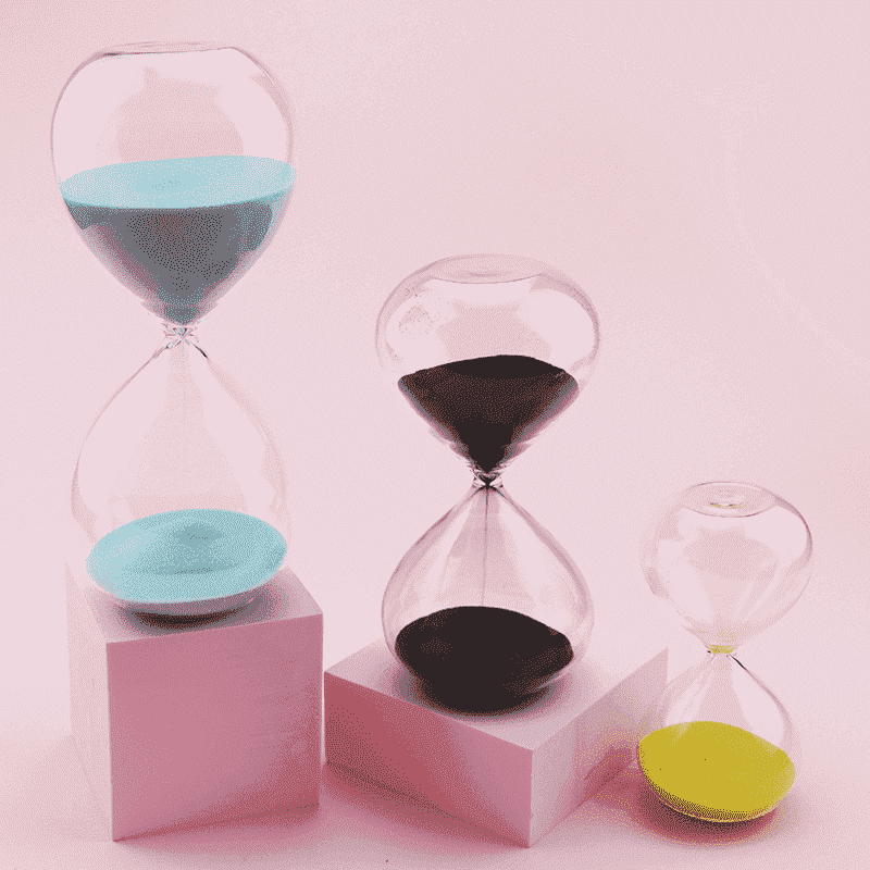 Large hour glass with sand