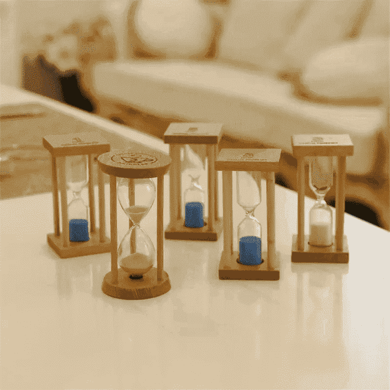 Wood sand timer hourglass