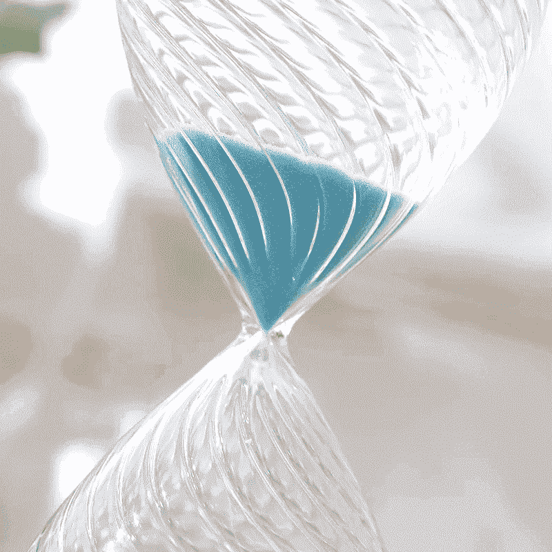 Clear sand glass