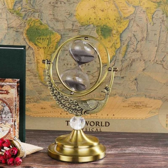 Peacock hourglass timer