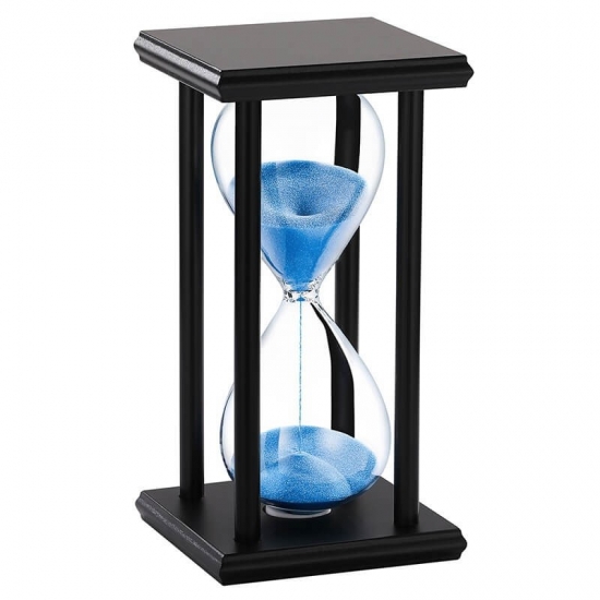 Wood hourglass timer