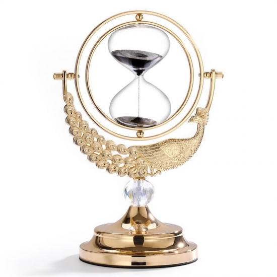 Peacock sand timer
