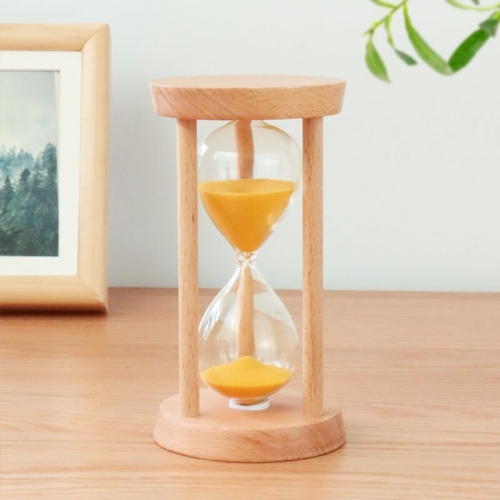 Wood hourglass timer