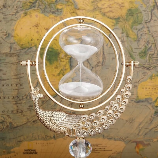 Peacock sand timer