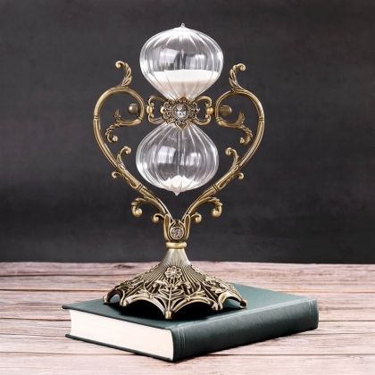 Heart-shaped hourglass timer