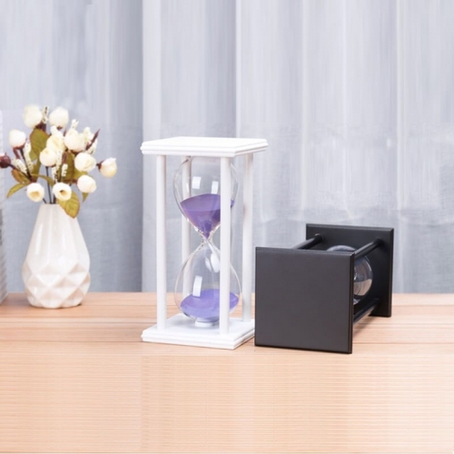 Wood hourglass timer