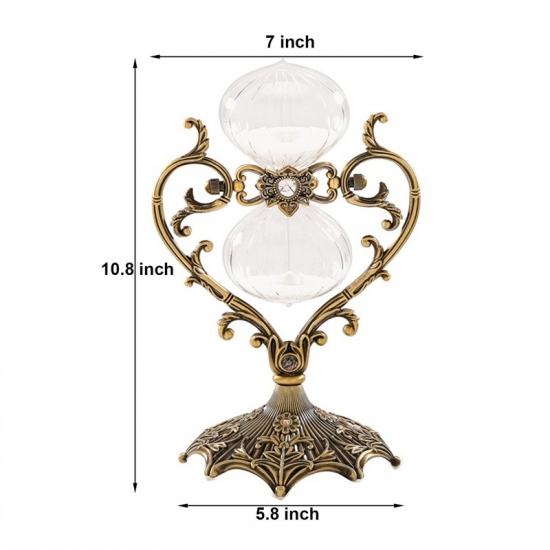 Heart-shaped hourglass timer