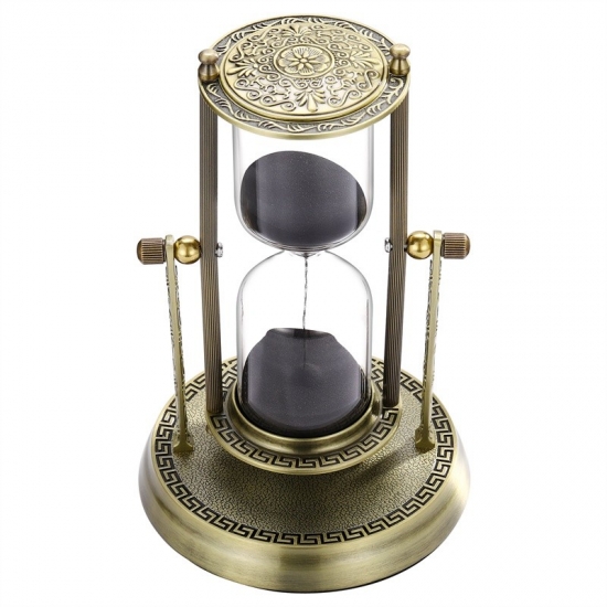 Metal antique hourglass