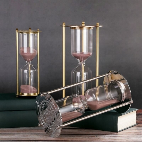 Brass hourglass