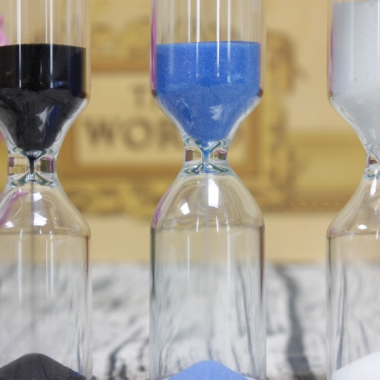 3-4-5 minute hourglass timer