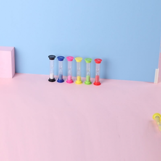 Plastic mini hourglass timer