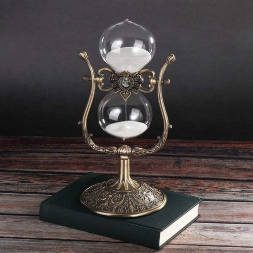 Antique hourglass sand timer