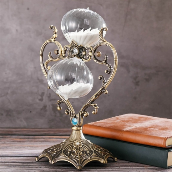 Heart-shaped hourglass timer