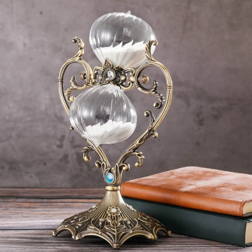 Heart-shaped hourglass timer