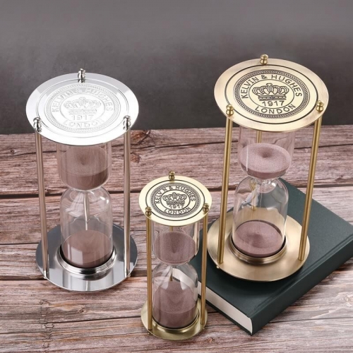 Brass hourglass