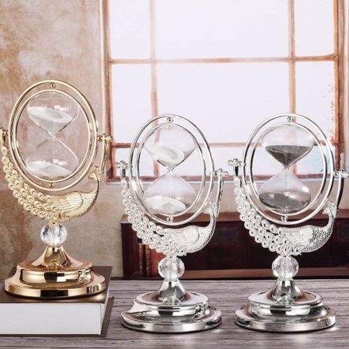 Peacock hourglass timer