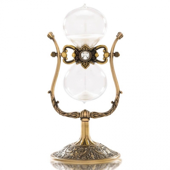 Antique hourglass sand timer