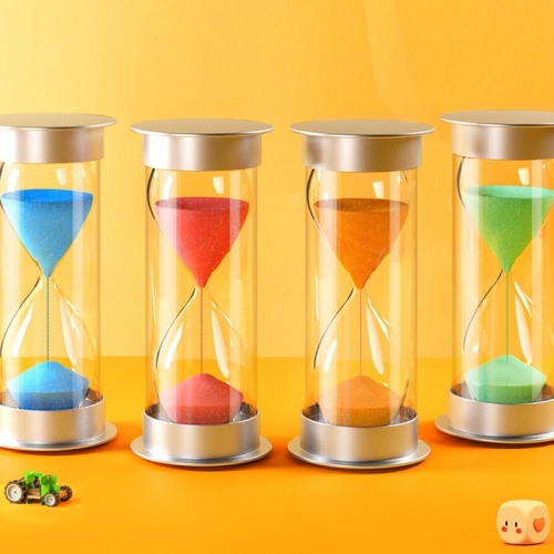 Plastic hourglass timer