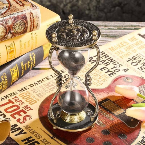 Metal hourglass 30 minute sand timer