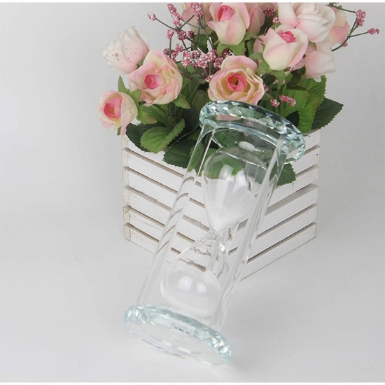 Round glass hourglass timer
