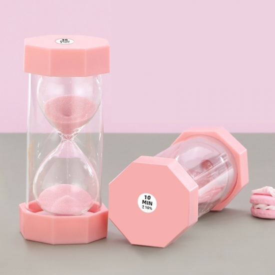 Plastic octagon sandglass