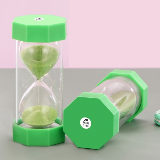 Plastic octagon sandglass