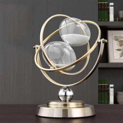 Globe hourglass sand timer
