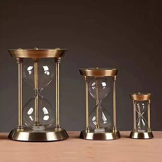 Metal empty sand timer