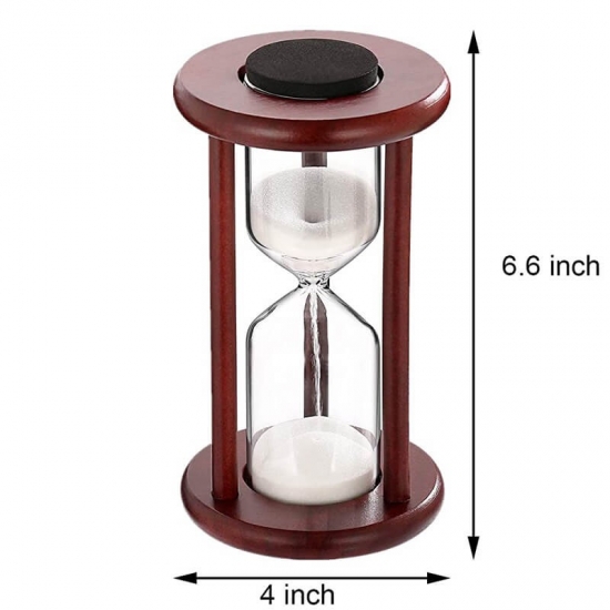  Wood empty hourglass