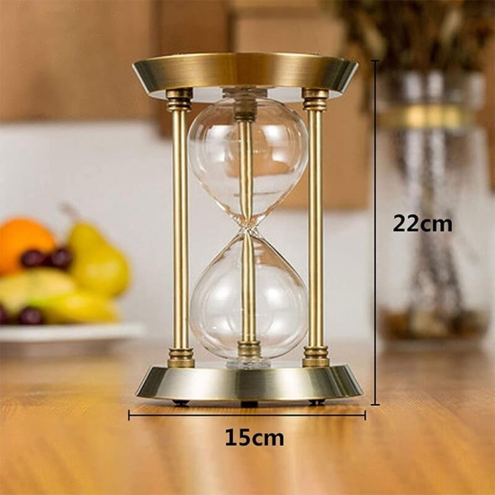 Metal empty sand timer