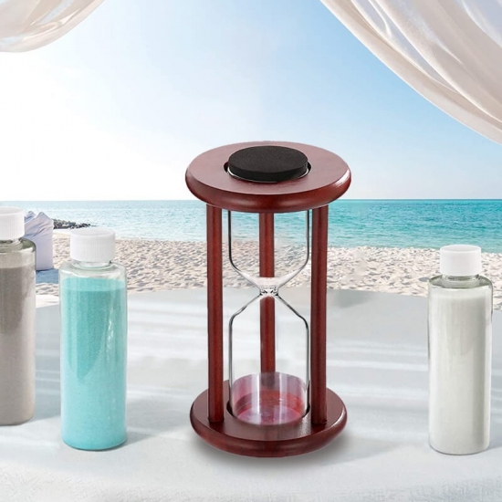  Wood empty hourglass