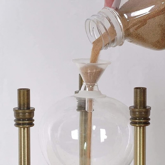 Metal empty sand timer